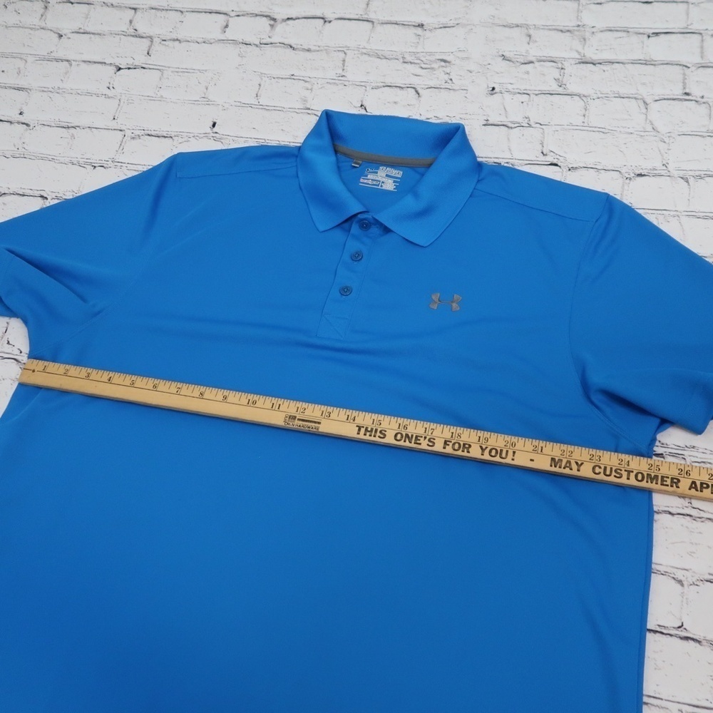 Under Armour Men's Bright Blue Polo Shirt - Picture 11 of 12